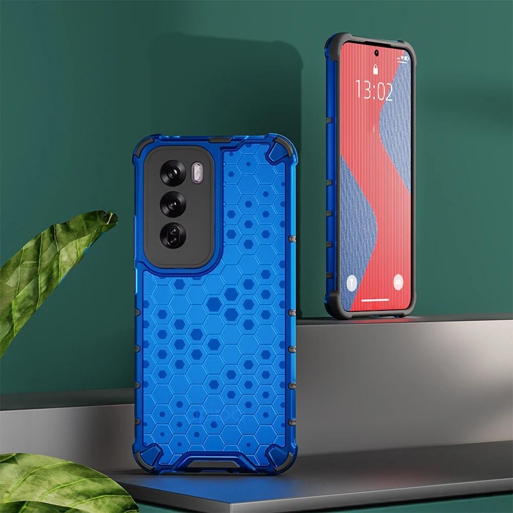 Back Cover OPPO Reno12 Pro 5G case Hard Shockproof Armor Transparent Honeycomb Case For OPPO Reno 12 5G Phone cases
