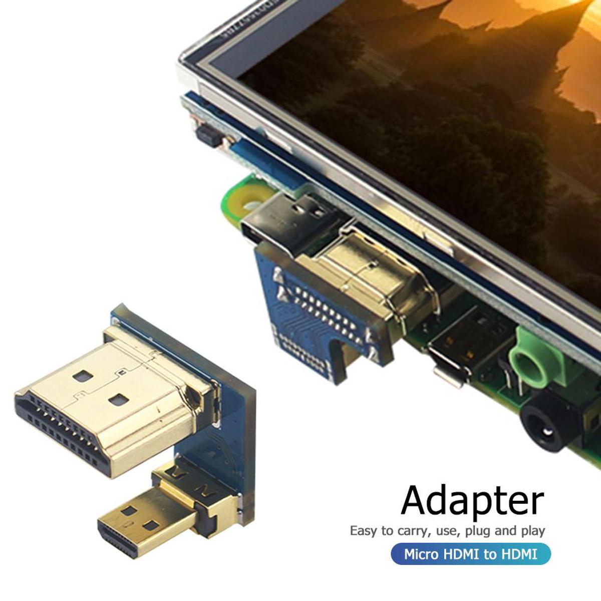【FUPANG】Converter For Raspberry Pi Micro HDMI-Compatibility HD Adapter HD Cable HD Display Screen Adapter Connect. 