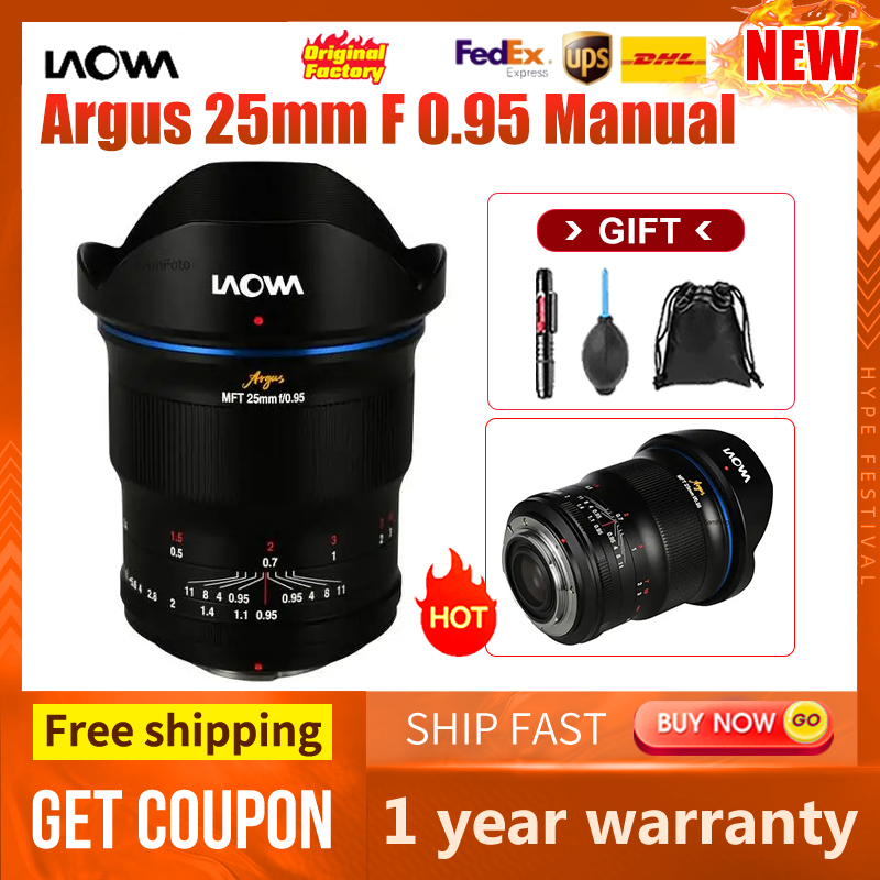 Venus Optics Laowa 25mm f/0.95 CF Argus APO APS-C Frame Half Frame MF for Sony E Nikon z for Canon R Fuji X for Canon EF-M