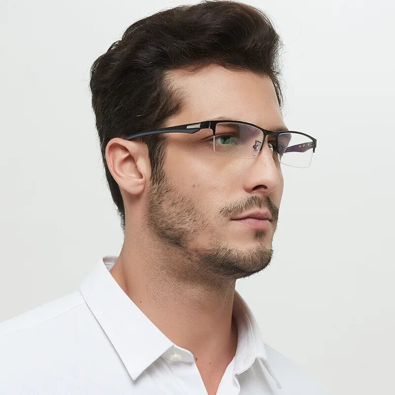 （New）Progreive Multifocal Reading Glae Men Handome Anti Blue Light Precription Glae Eye Glae Color Changing In unlight. 