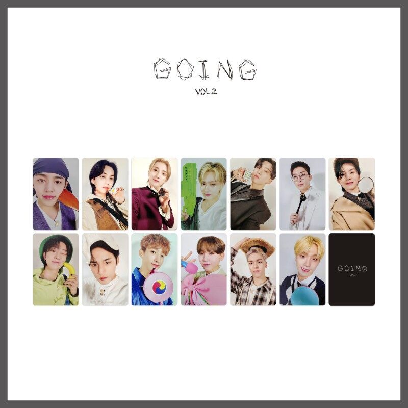Seventeen Going Vol2 PhotoCards Woozi Hoshi Jeonghan Joshua Wonwoo Lomo Cards 13 Per Set. 