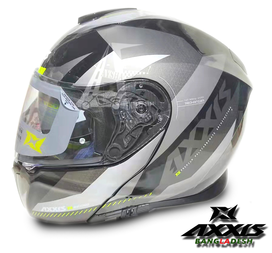 Full Face Axxis Eagle Gecko SV  Shield B2 Glossy Grey. 
