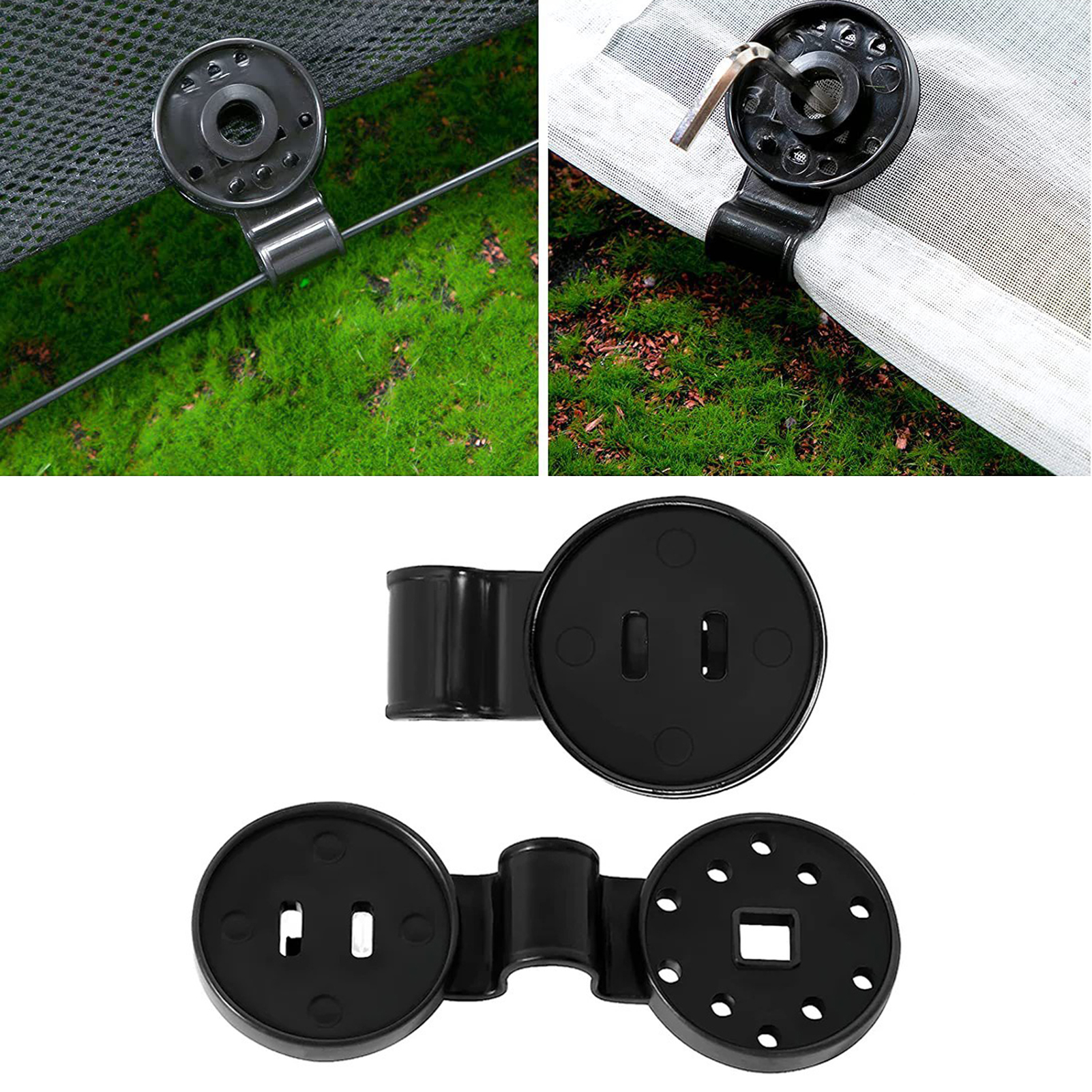 Shade Net Fixer Easy to Install Patio Sun Protection Netting Fixing Clamp. 