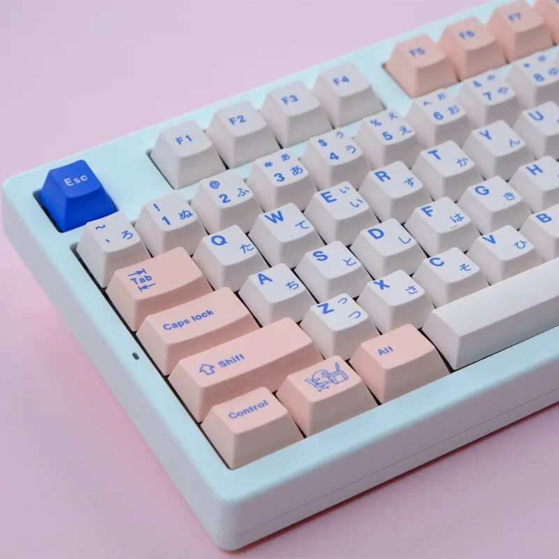 GMK English and Japanese 129 Keys POCO Cherry Profile PBT Mechanical Keyboard with GMK Keycaps for Gaming Keyboard Custom ISO