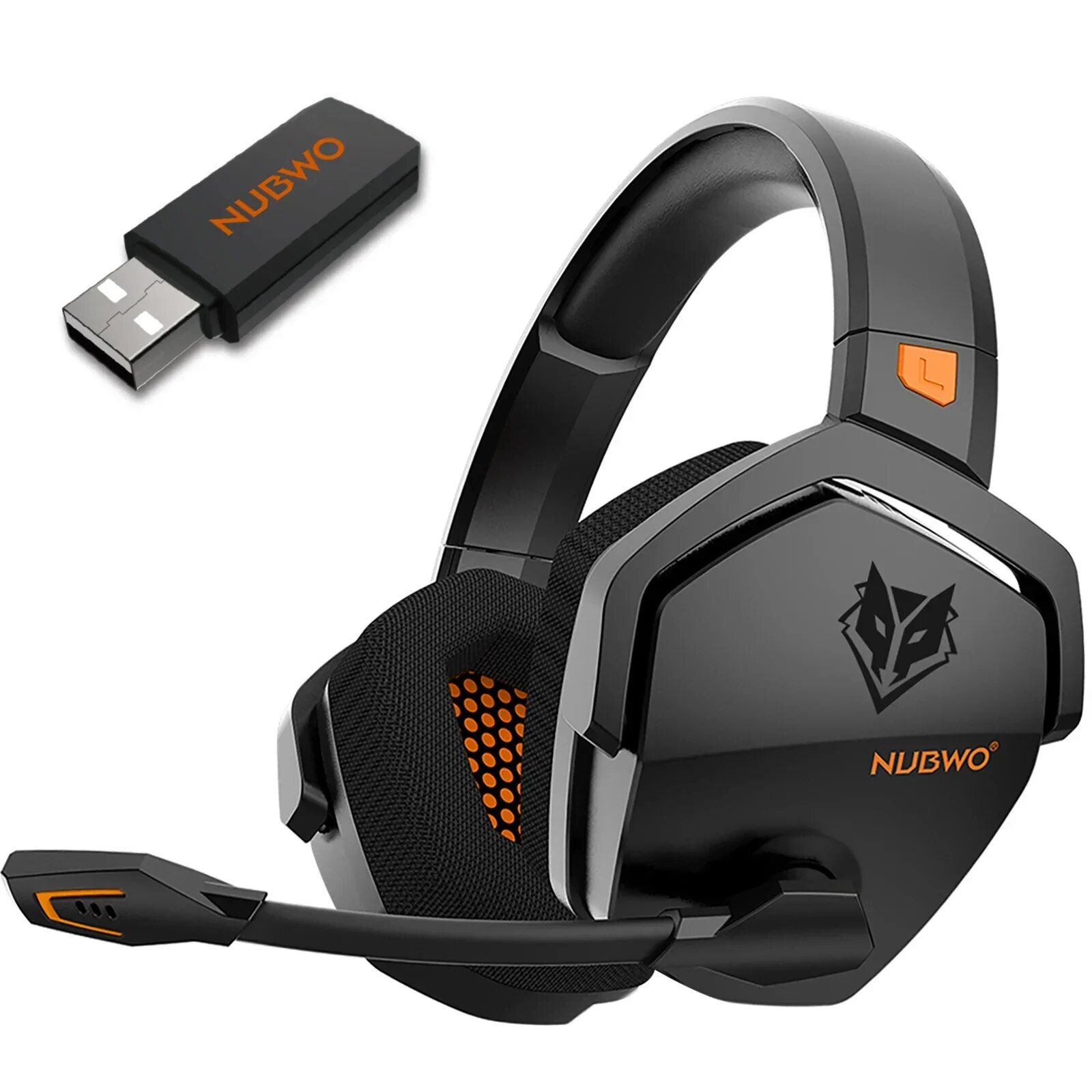 NUBWO G06 Wireless Gaming Headset Dual Mode 2.4GHz Wireless Bluetooth Headphone With Microphone For PS5, PS4, PC, Mac. 