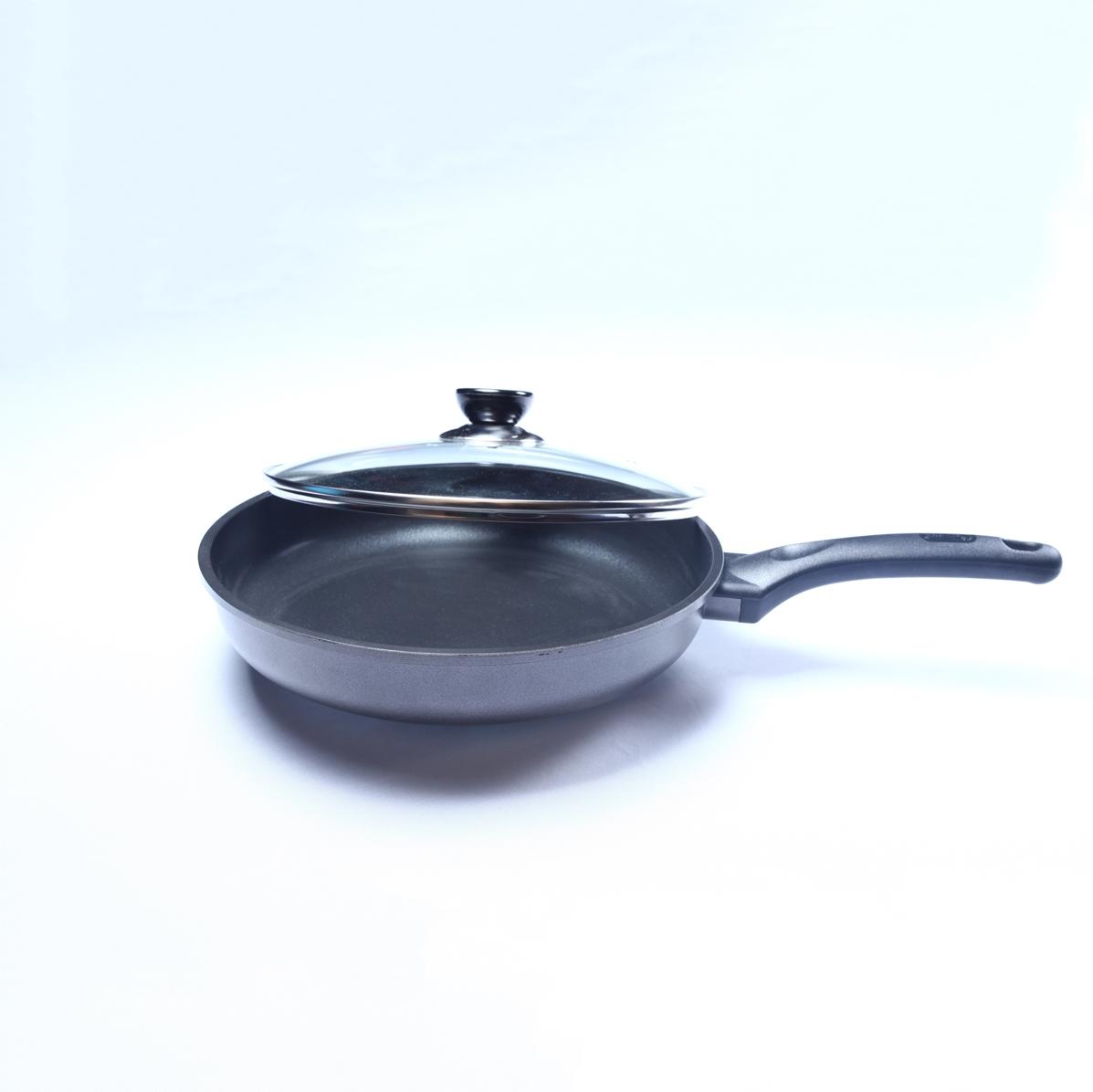 Orginal Dia Casting Solid Metal Non-Stick Coating Frypan With lid-24 Cm. 