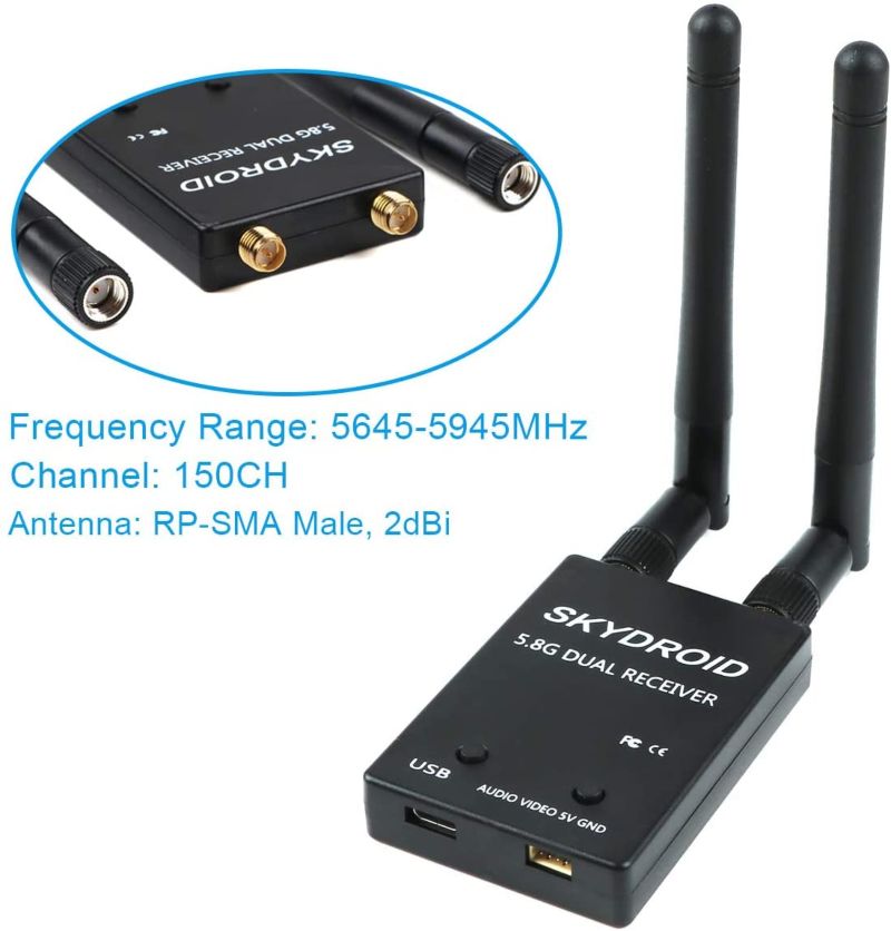 SkyDroid OTG Receiver Dual Antenna for 5.8GHz FPV Receiver. 