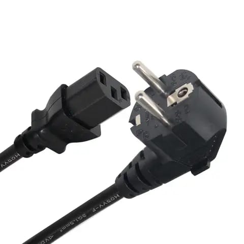 Power Cable 230V AC 2 pin 1.5 M Length Power Cord Cable For Notebook Computer Desktop PC LCD Monitor Laptop printer Kooker Kettle Power Supply  Power Cable Cord. 