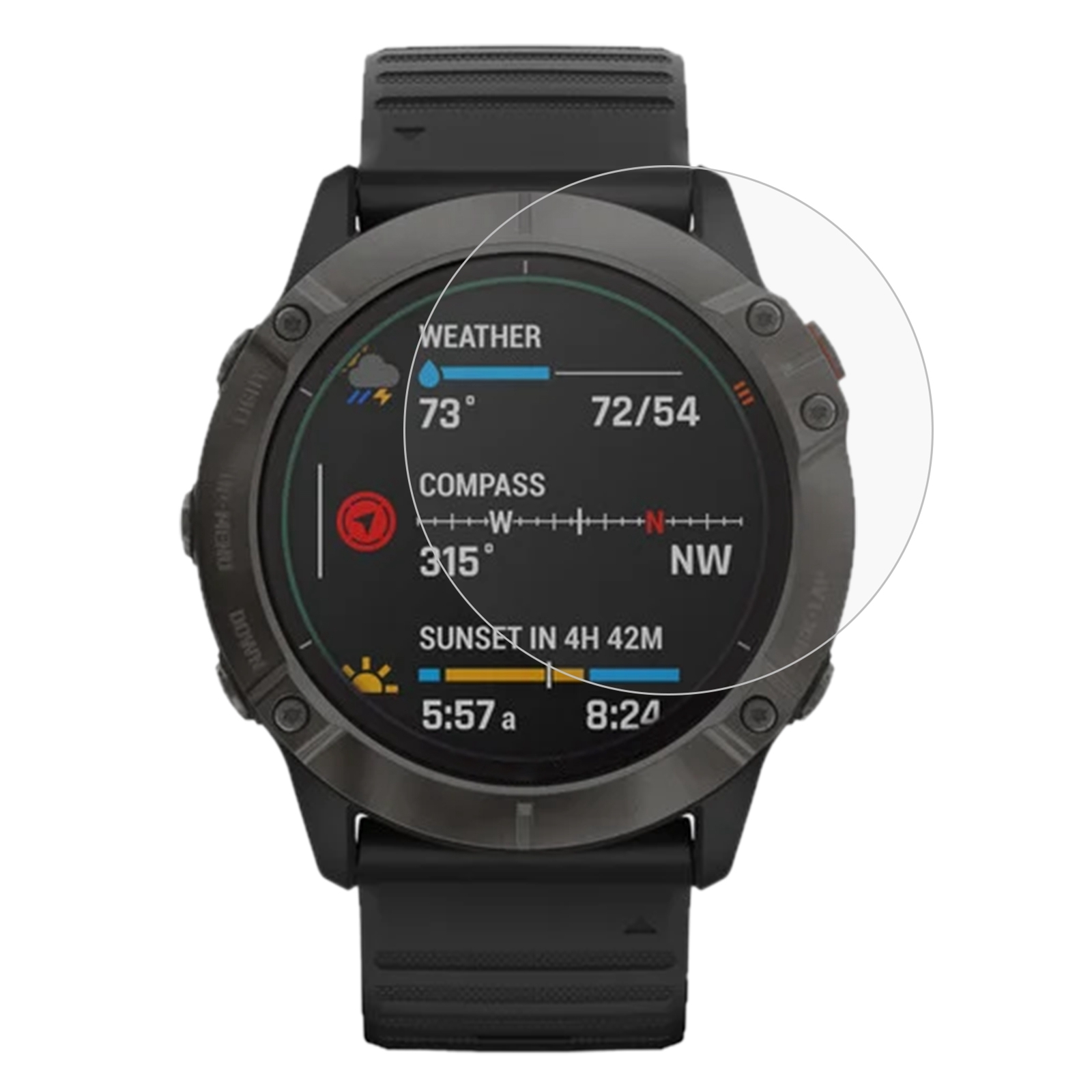 Garmin fenix touch on sale screen