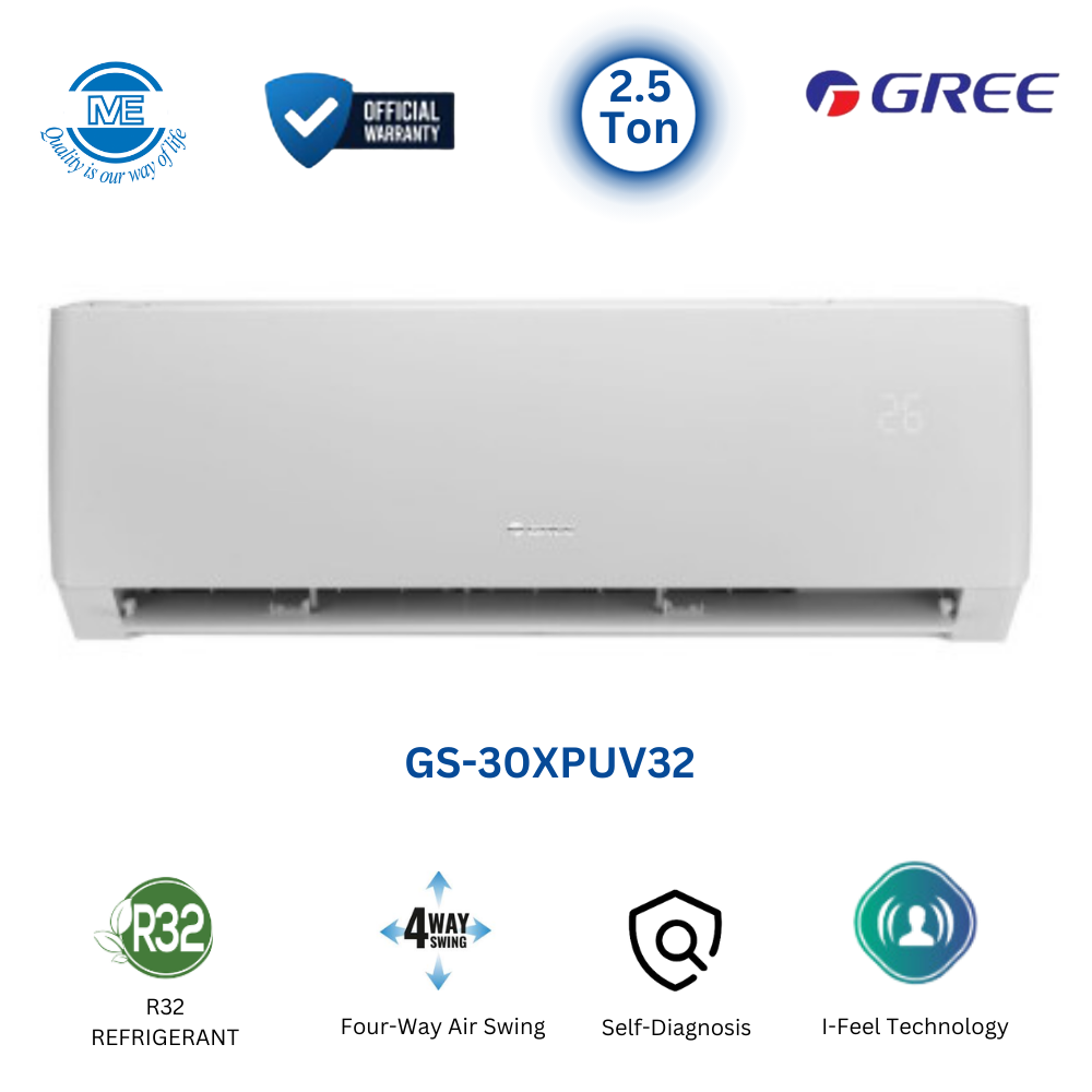GREE 2.5 Ton Inverter Pular Split Type Air Conditioner | GS-30XPUV32