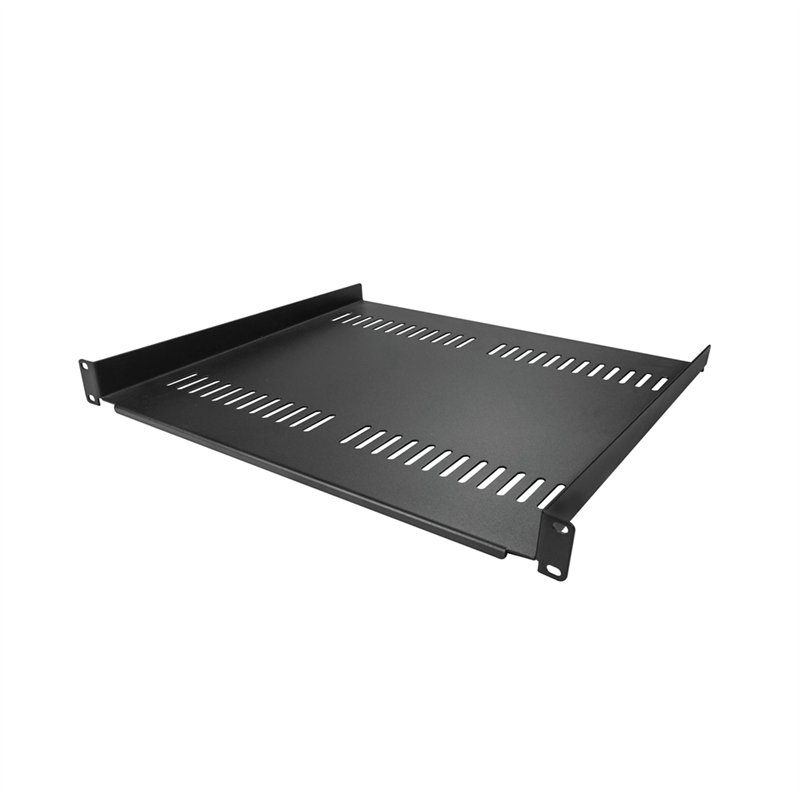 1U Server Rack Mount Shelf Vented Cantilever Tray for 19Inch Network Equipment Rack & Cabinet, Durable Fine Workmanship. 
