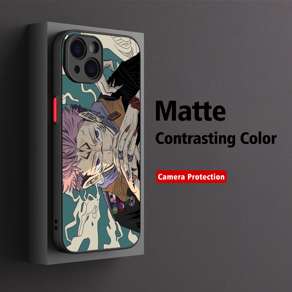 Jujutsu Kaisen Gojō Satoru Sukuna Phone Case For iPhone 15 14 13 12 11 Pro Max X XR Xax 7 8 Plus Matte Transparent Back Cover. 