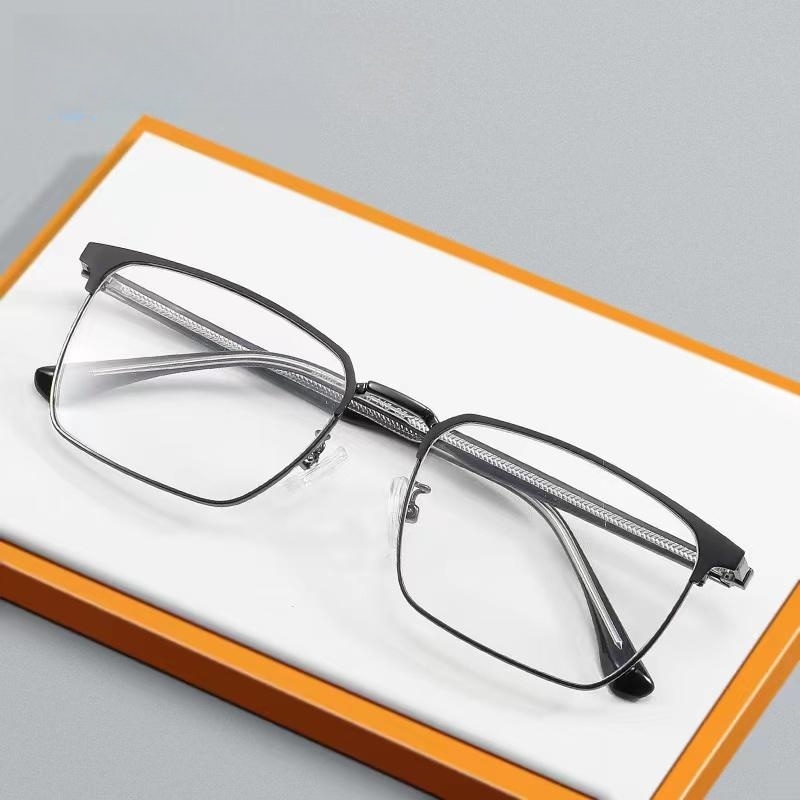 56mm Large size widened big face Fat Glasses frame Business men's titanium alloy glasses myopia frame32005. 