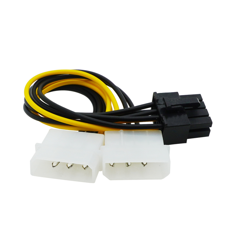PCIe 6pin to 6 2 pin PCI 8pin Adapter Splitter Power Extension Cable,Power Supply PCI-e 6-pin to 8-pin for PCI Express GPU Video. 