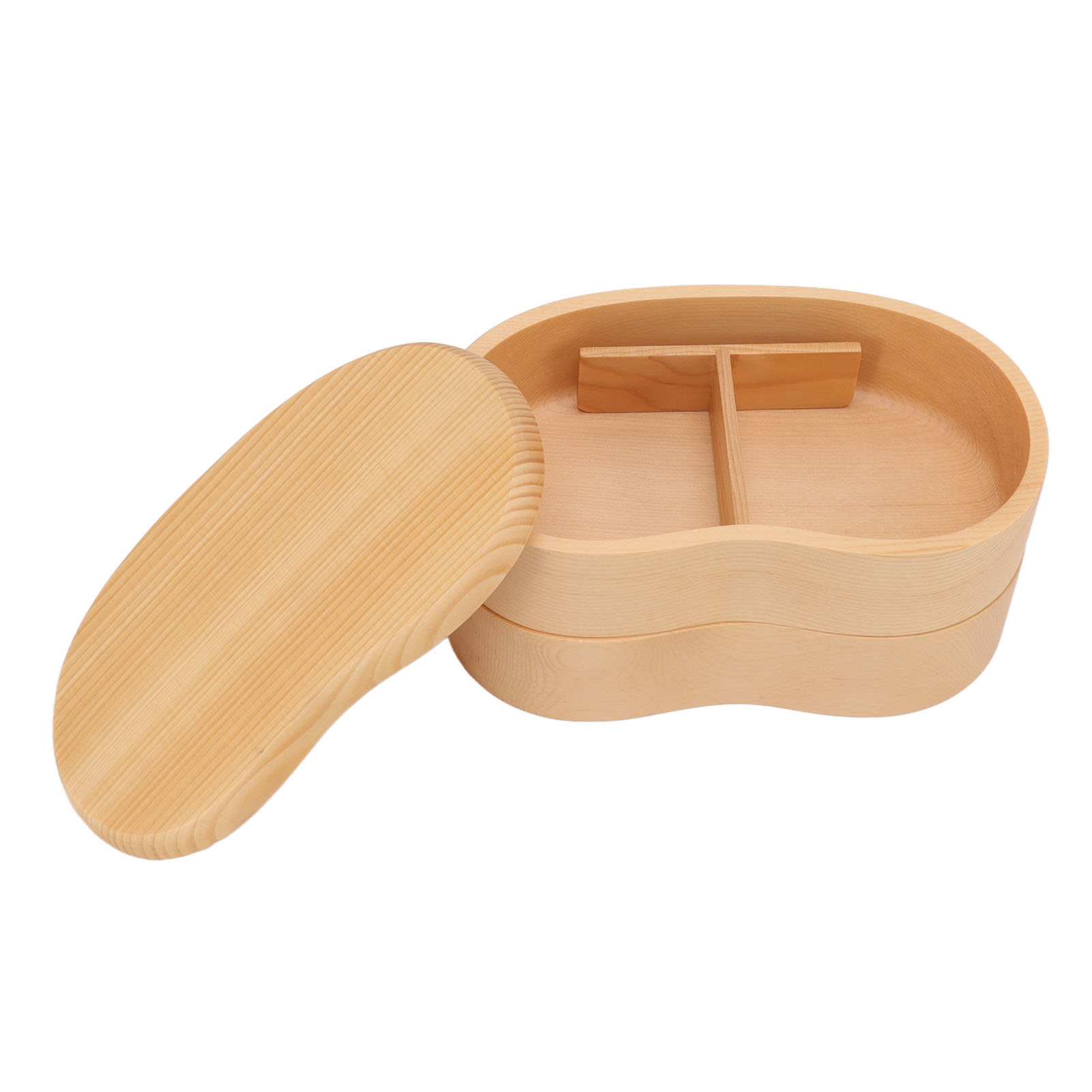 Lunch Box, Japanese Style Bento Box Removable Partition for Students. 