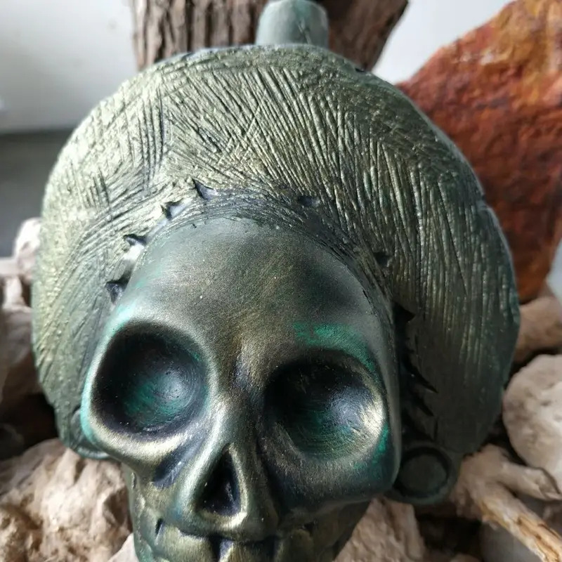 Tricky Death Whistle, Scream, Shout, Miserable Wail, Aztec Whistle  silvato azteca ceramics pottery. 
