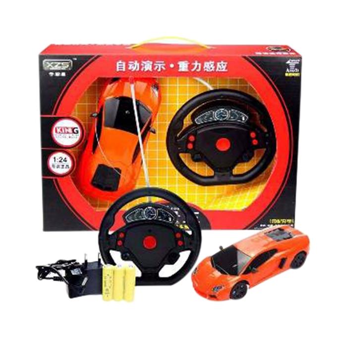 Gravity Sensor Remote Control Car - Orange. 