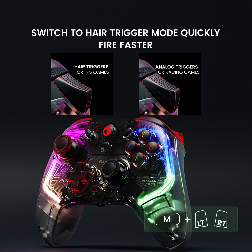 GameSir T4 Kaleid Gaming Controller Anti-drift Wired Gamepads with Hall Effect for Nintendo Switch PC Steam Android TV Box. 
