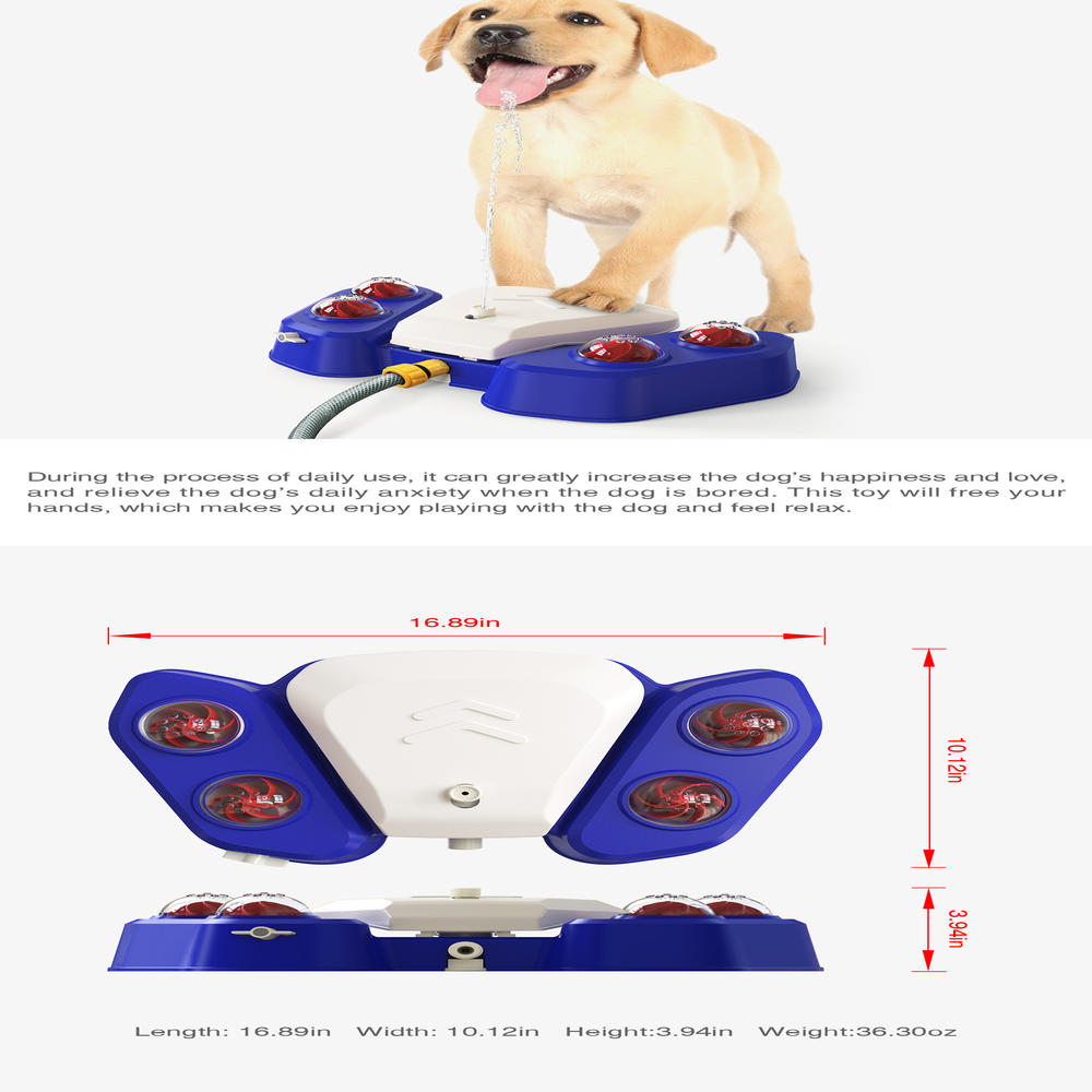 Adjustable  water sprinkler Fun Waterproof Durable Outdoor bath Multi-functional Portable Automatic water feeding for Pet grooming Outdoor play Training tool Summer activity  water station. 