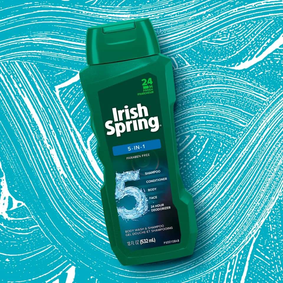 Irish Spring 5 in 1 Body Wash & Shampoo 532ml – Meharshop