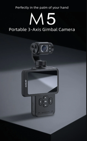 Ordro M5 5K Vlog Handheld Camera 3.5-inch Rotating Touch Screen, 3-axis Gimbal Stabilization, Face Tracking, 120-degree Wide Angle, Long-lasting Battery, Infrared Night Vision, Slow Motion with 12 MONTH WARRANTY. 