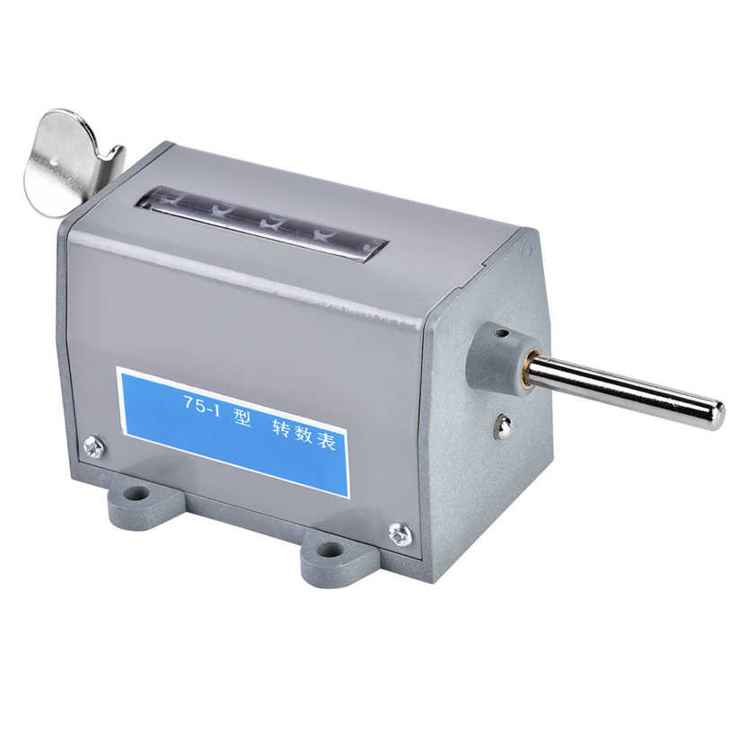 NEW 75-I 5 Digits Display Mechanical Resettable Rotary Revolution Counter. 