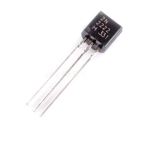 25Pcs- 2N2222A 2N2222 2N 2222 NPN 50V 0.8A 0.5W Power 3 Pin Leads General Purpose Transistor BJT Switching Transistor TO-92 Package 3Pin. 