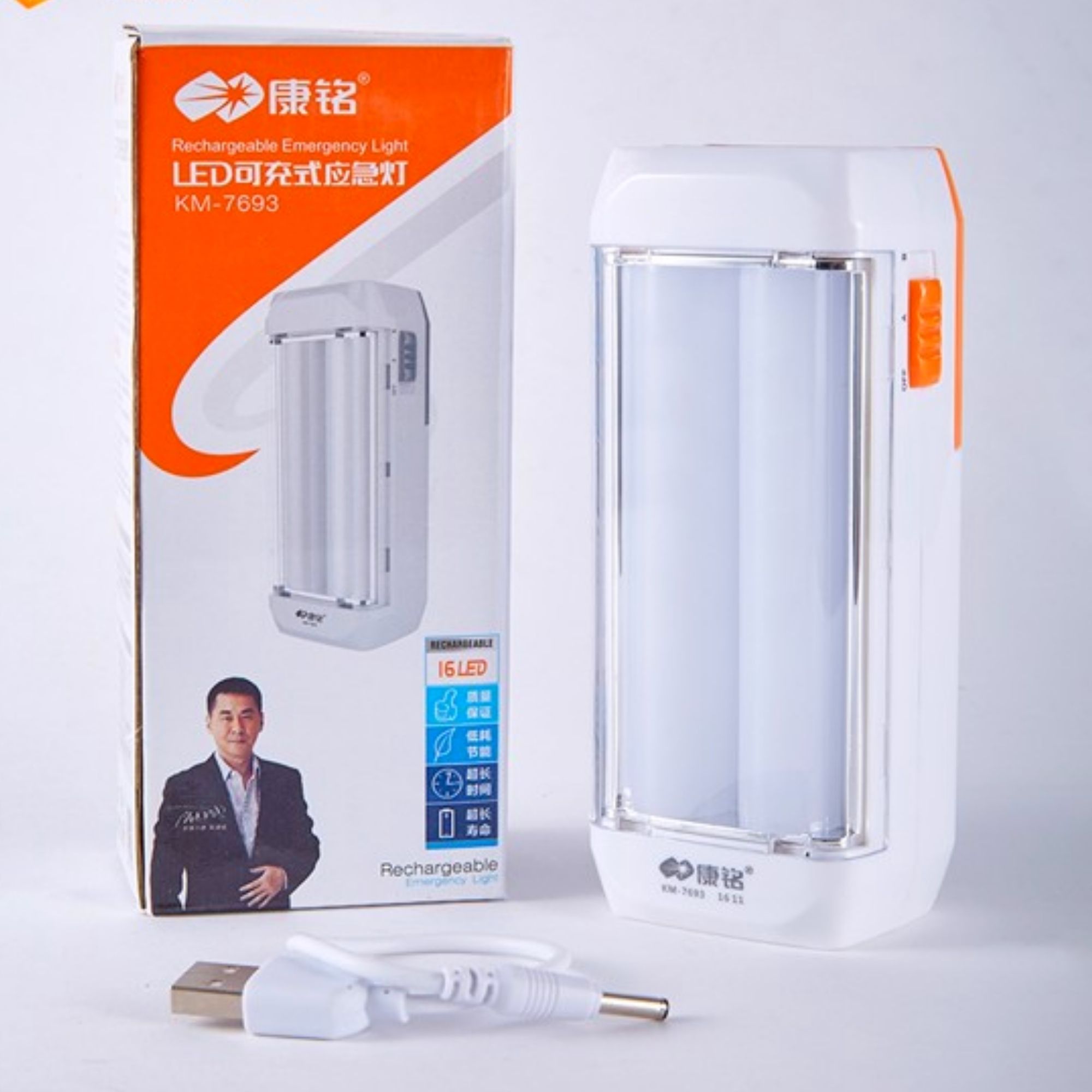 Rechargeable LED  Light, Desk light, Clam Light,  Torch - Kamisafe Emergency Light LED-KM 7693  (Imported ). 