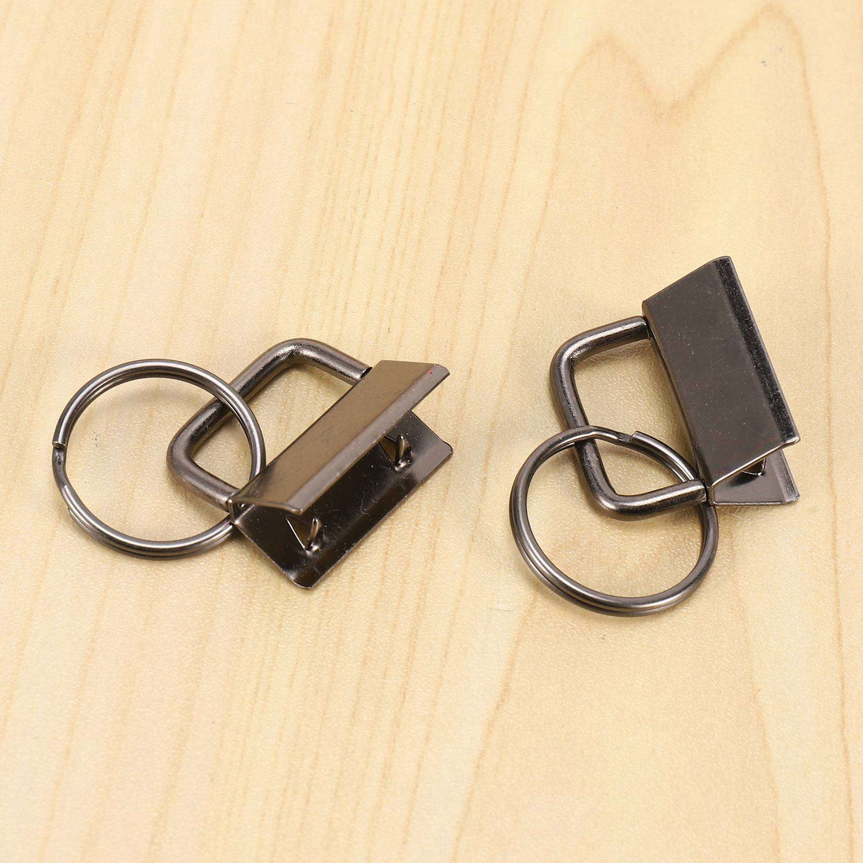 ZOROOM 200 PCS Wristlet Hardware, 1 Inch Key Fob Hardware for Keychain, Key Lanyard and Key Chain Making Hardware Supplies. 