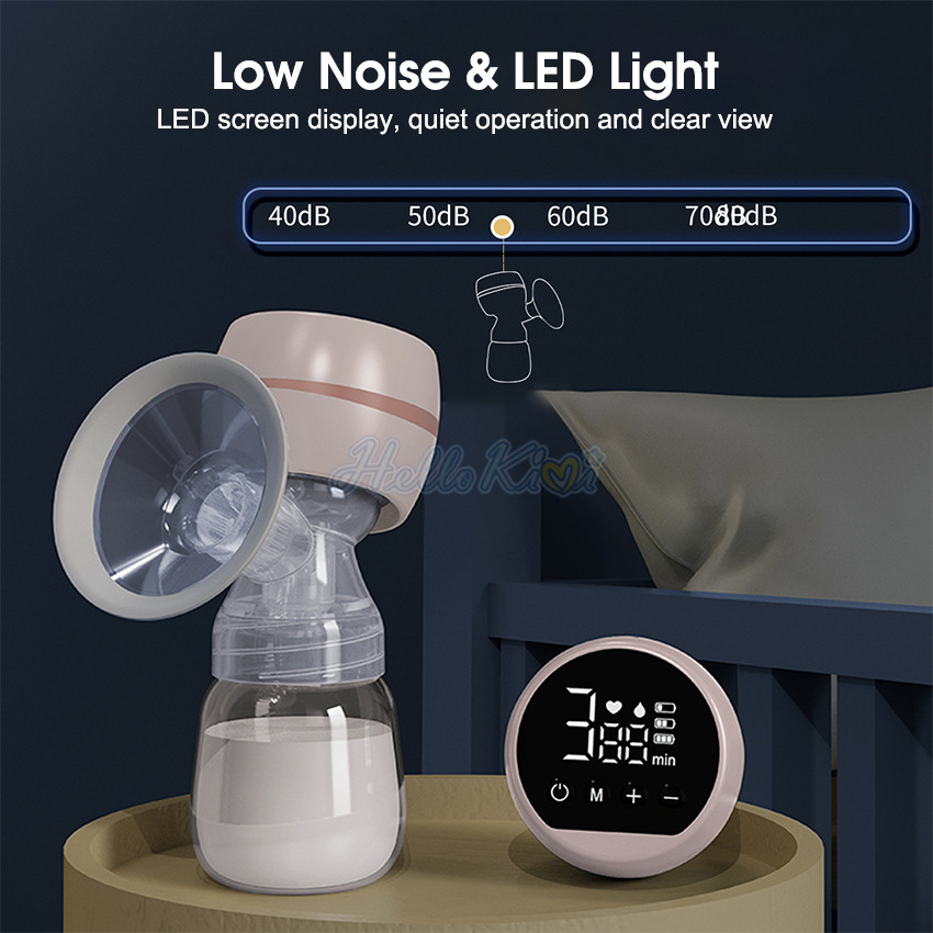HelloKimi Bre ast Pump Electric Br east Pump Anti-Back Flow Bre ast Pump Low Noise Hands-Free Bre ast Pump Portable Rechargeable Bre ast Pump with 2 Modes and 9 Levels Memory Function Massage Mode LED Display. 