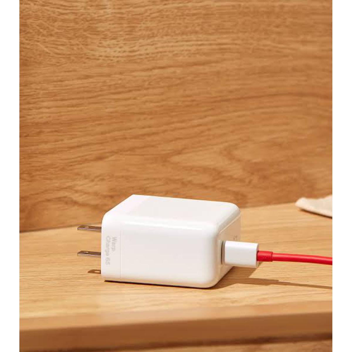 OnePlus (1+) GaN 65W Super warp Wall Charger with type-C cable  for oneplus 8t, 8, 9, 9r, 9pro. 