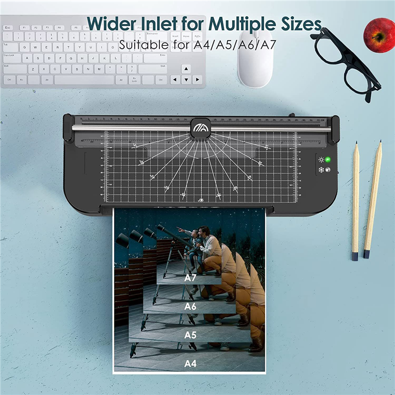 4-In-1 Laminator Thermal Laminating Machine Lamination Kit Laminator Machine for Office Home Classroom -US Plug. 