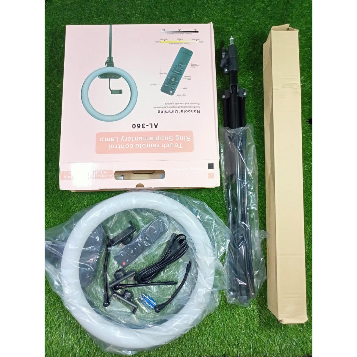 AL-360 16 inch remote control  Studio Selfie Ring Light Dimmable LED Lamp set