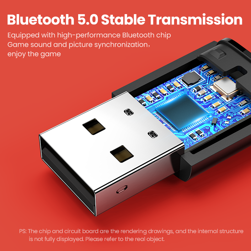 UGREEN USB Bluetooth 5.0 Transmitter Audio Adapter For Airpods PC Computer PS4 Pro Nintendo Switch Bluetooth Adapter TV Mode. 