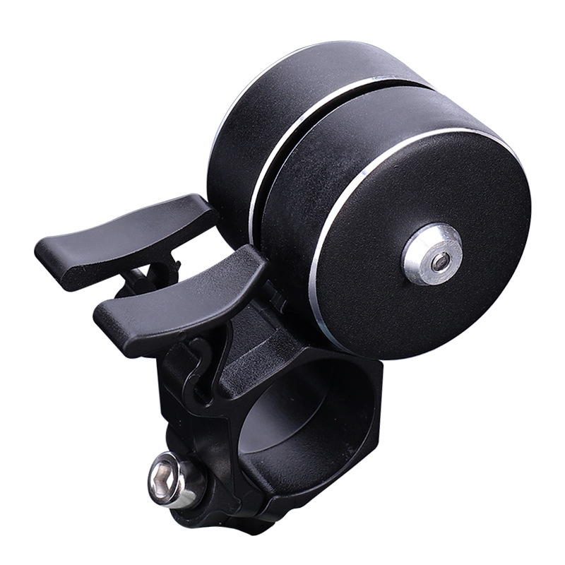 Bicycle Bell 120DB Loud Double Horn Cycling Safety Alarm Warning Bell Bicycle Accessories,Silver