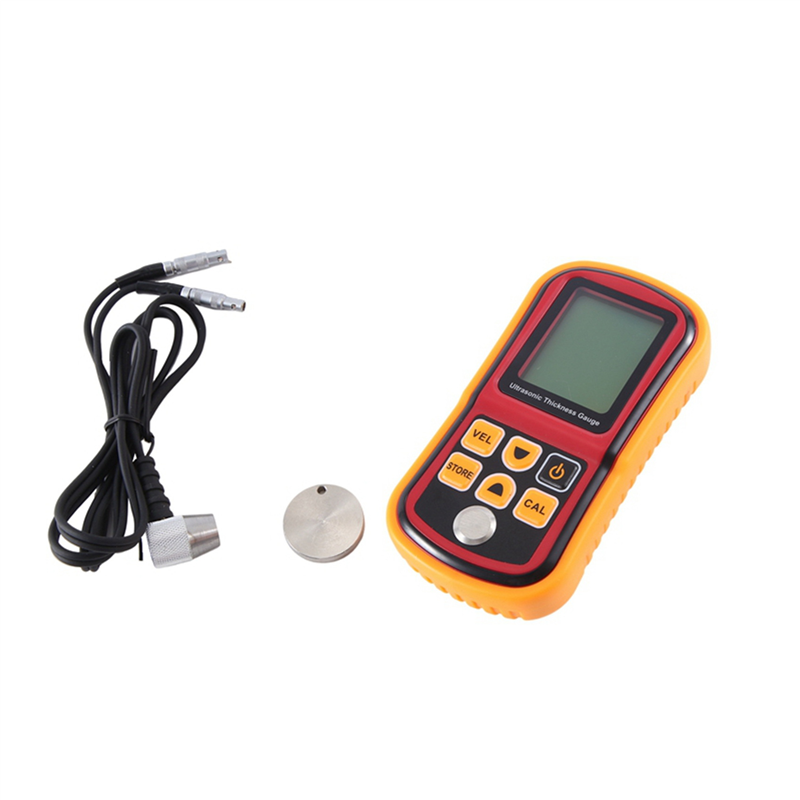 Digital LCD Ultrasonic Thickness Meter Gauge GM100 1.2-225mm(Steel) 0.1mm Resolution