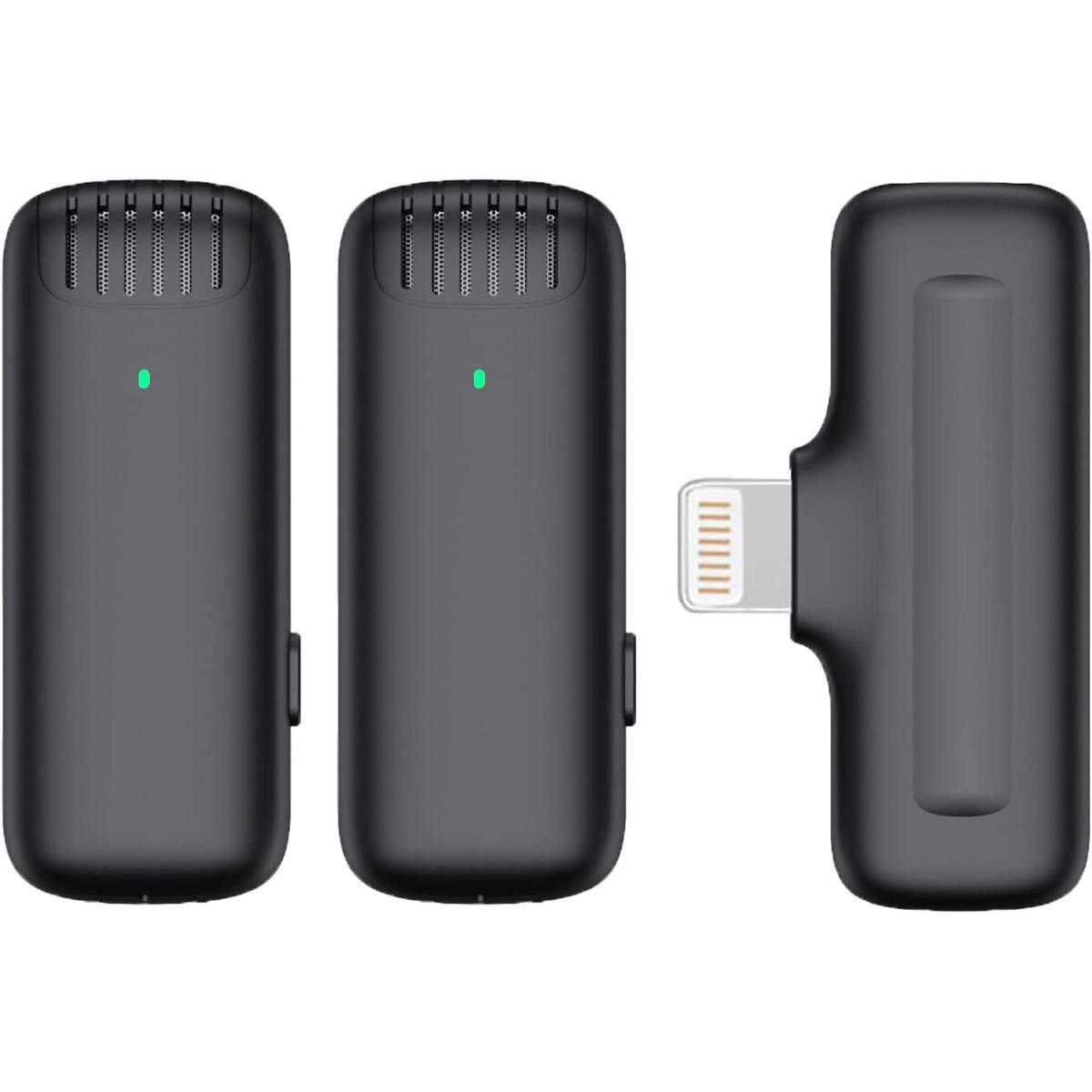 Wireless Lavalier Microphone Ulanzi J12 Dual Wireless Microphone With Charging Case For Lighting port. 