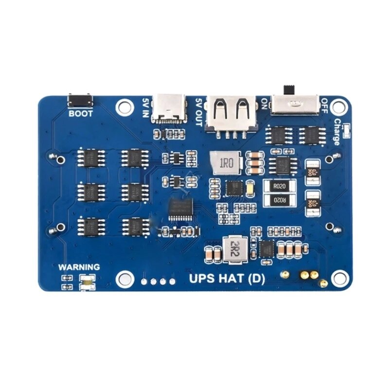 Raspberry Pi UPS HAT D 21700 Battery 5V Connection. 
