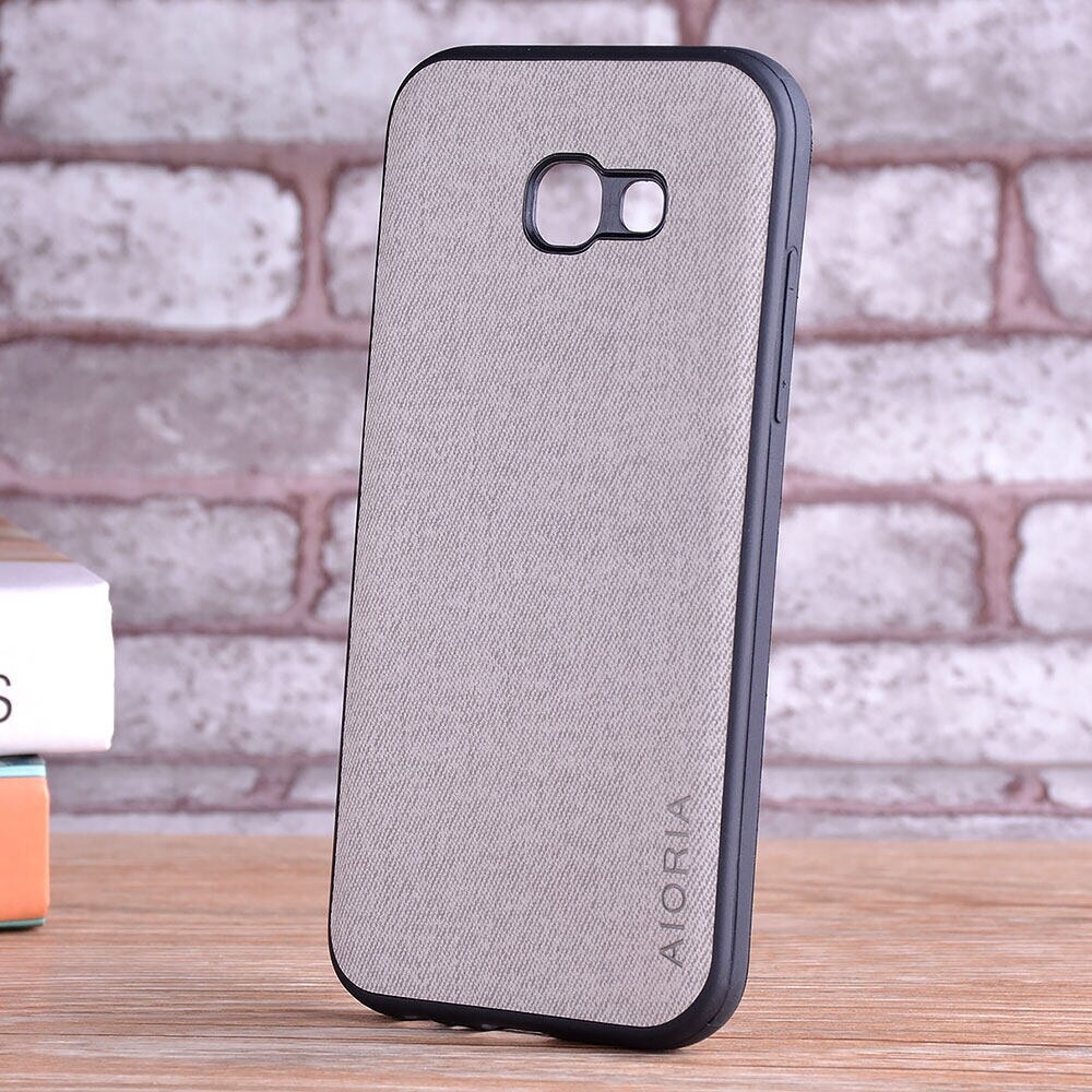 lthmy for Samsung Galaxy A5 2017 Case Luxury fashion textile Leather skin soft TPU beside hard PC phone cover case new design. 