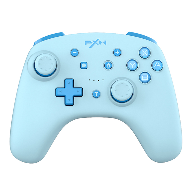 PXN-9607X Game Gamepad Bluetooth PXN for Switch Lite/PC USB Data Cable Remote NFC/Amibo for Nintendo Switch Controller(Blue). 