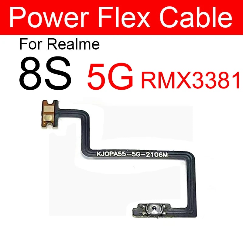 ON OFF Power Volume Button For Realme 7 8 8S 4G 5G 8Pro 8i Power Volume Side Key Mini Button Ribbon Flex Cable Spare Repair Part. 