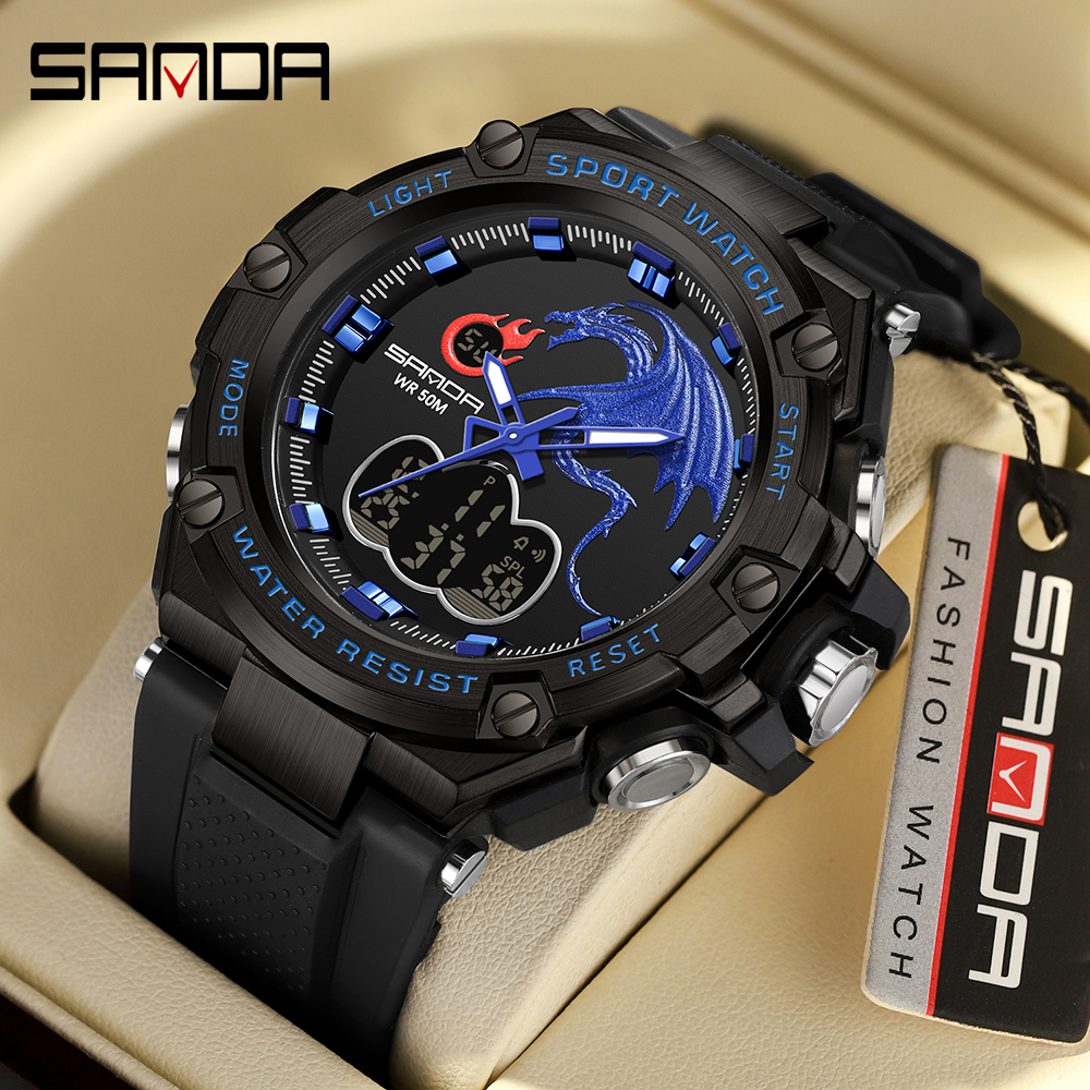 Reloj Sanda 759 Watch SANDA Brand G- Style Military Watch Men