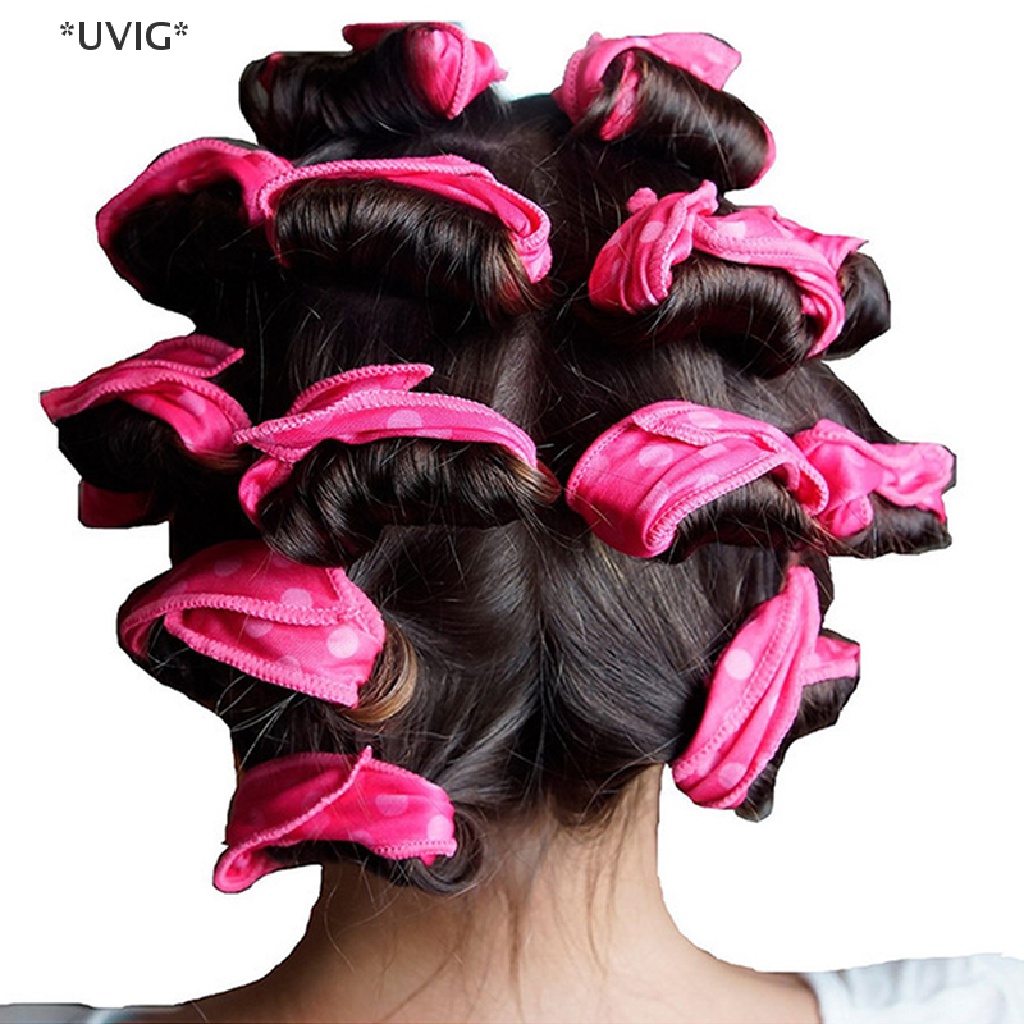 [[UVIG]] 10PC Sponge Pillow Soft Hair Roller Flexible Foam&Sponge Hair Curlers Rollers [Hot Sell]