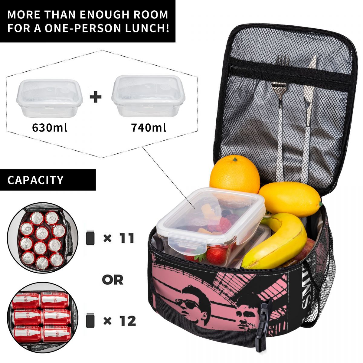 The Smiths Queen Is Dead Insulated Lunch Bags Lunch Container Reusable Thermal Cooler Lunch Box School. 