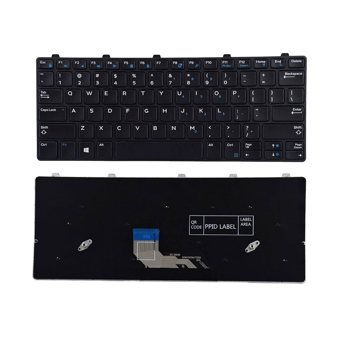Laptop Keyboard For DeII Latitude 11 3180 3189 3190 Latitude 13 3300 3380 with Frame Us Layout