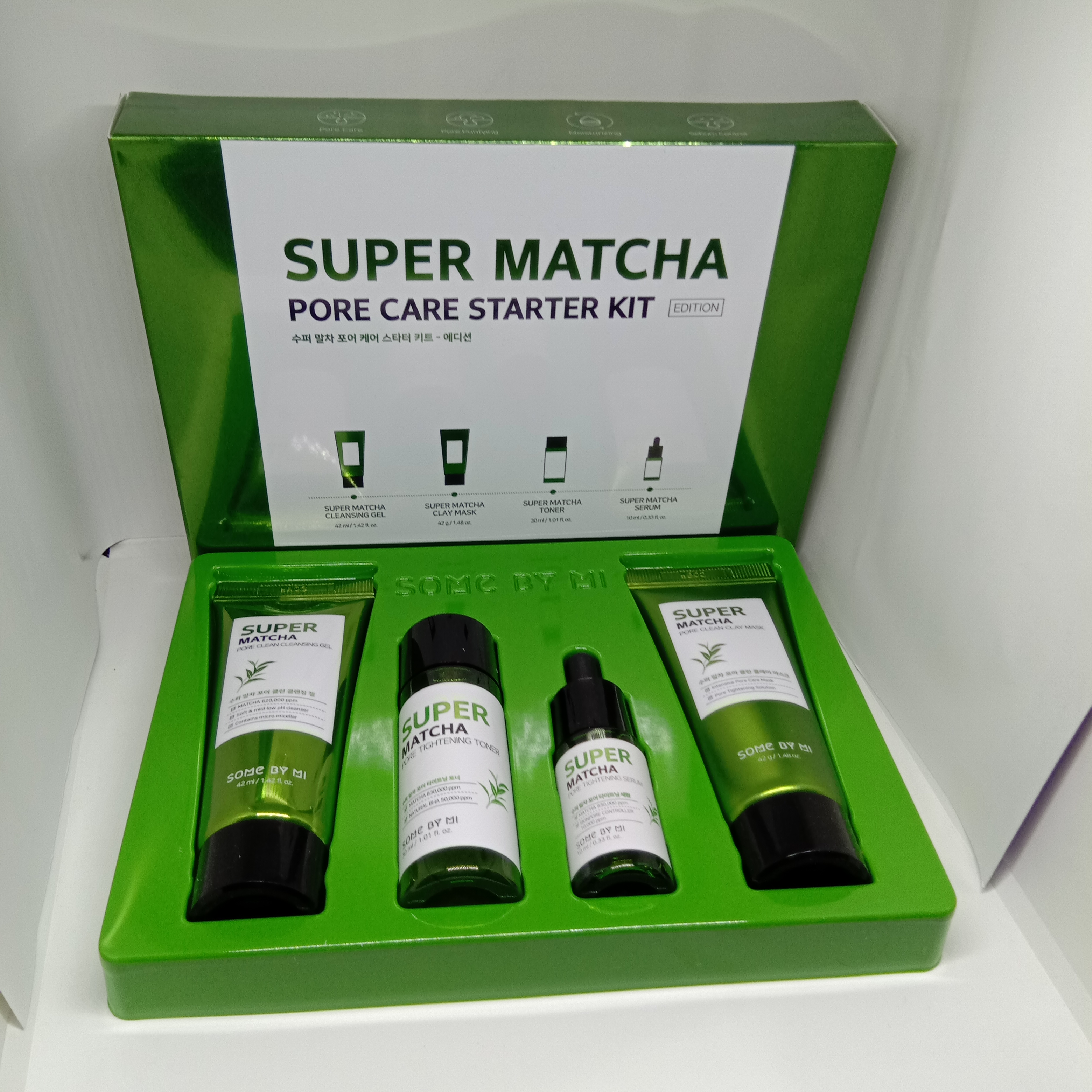 Some By Mi Super Matcha Pore Care Starter Kit. 