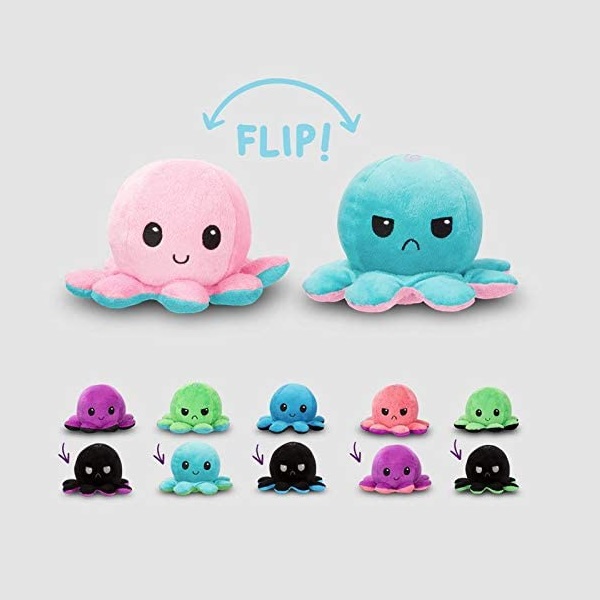Add Fun to Playtime with a Reversible Octopus Plush Toy Doll for Children – Soft and Adorable, Easy to Use and Clean, A Unique Choice. 