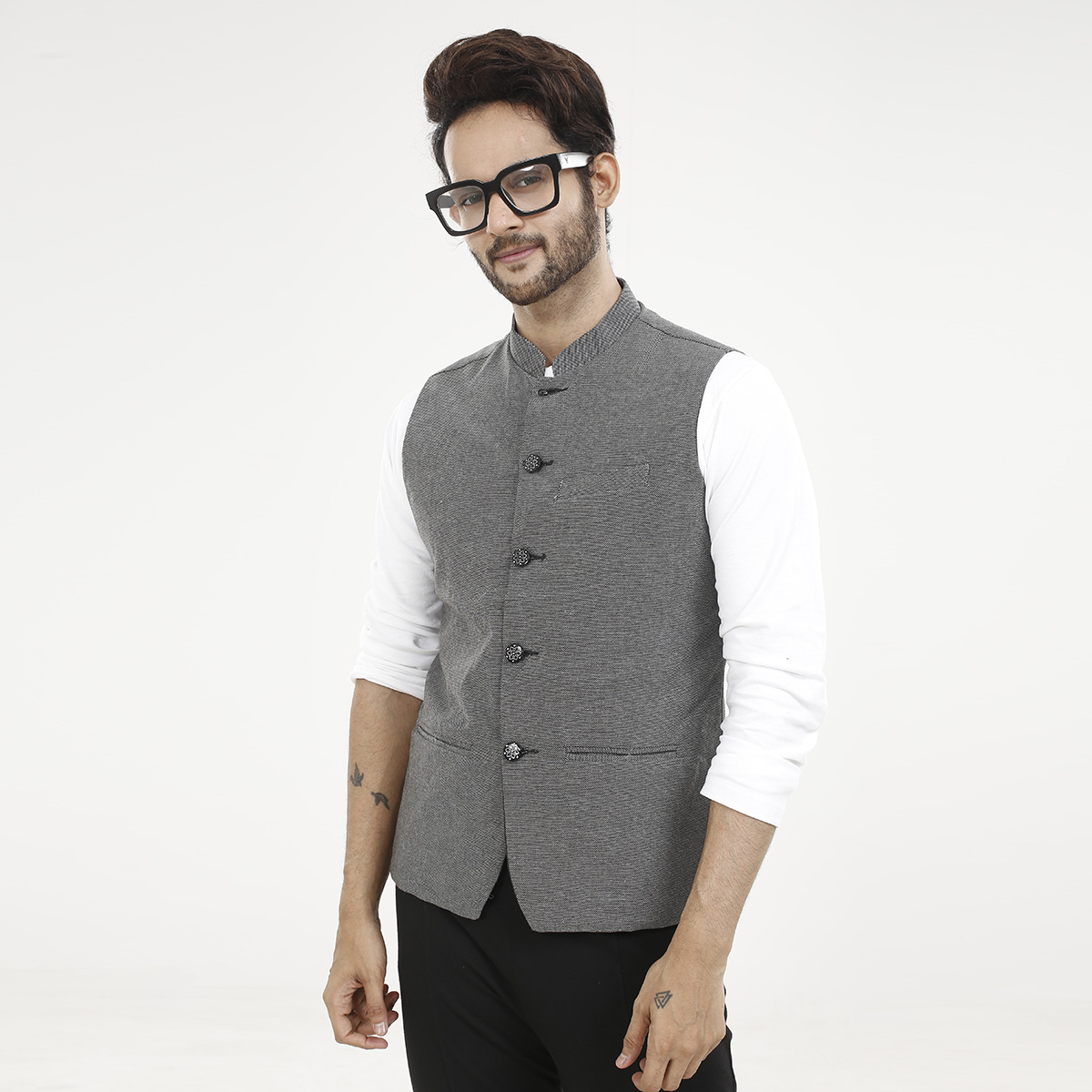 Grey Waistcoat | Party Wear & Wedding Dress for Men