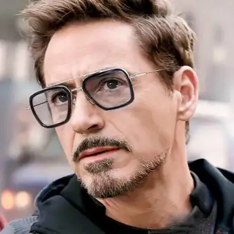 Tony Stark Iron Man Endgame Cutout White Silver Sunglasses Buy