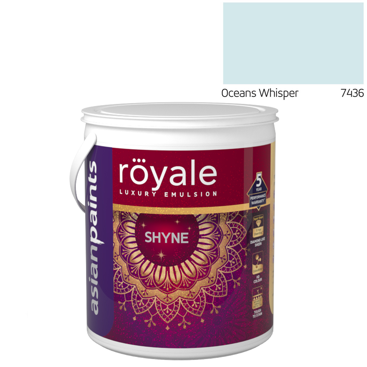 Asian Paints Royale Luxury Emulsion Shyne - Oceans Whisper - 1L | Daraz ...